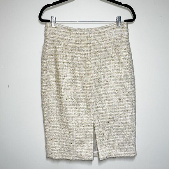 NWT Genny Moda Italy Vintage Boucle Two Piece Skirt Suit Cream Sz 10 - Picture 5 of 8